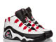 red black and white fila shoes