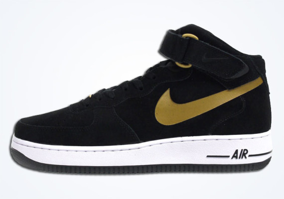 nike air force 1 mid gold