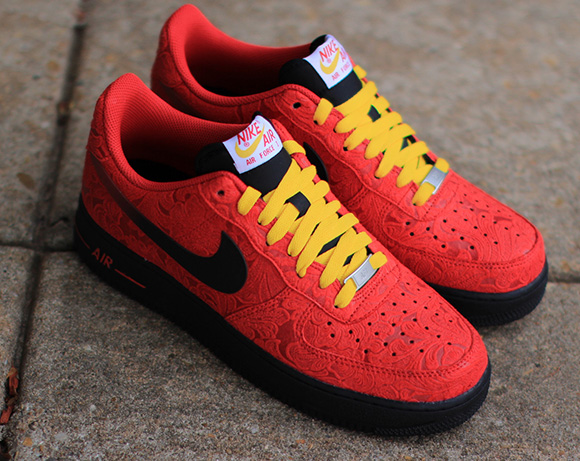 air force 1 red paisley
