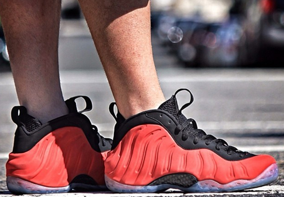 nike air foamposite one red
