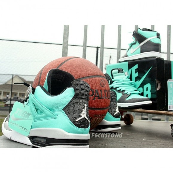 SneakerFiles.com on X: Tiffany Air Jordan 14 custom by