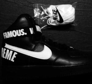Supreme x Nike Air Force 1 High - Black- SneakerFiles