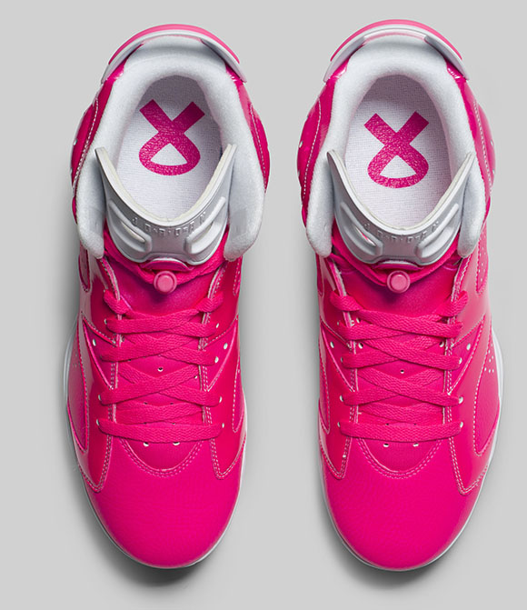 Air Jordan 6 Cleats 'Breast Cancer 
