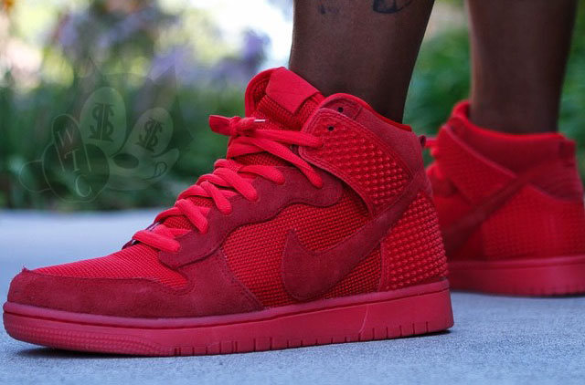 nike dunk high red october