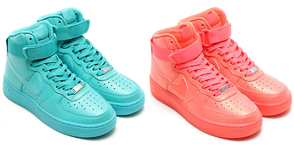 high top colored air force ones