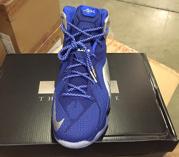lebron 12 blue and silver