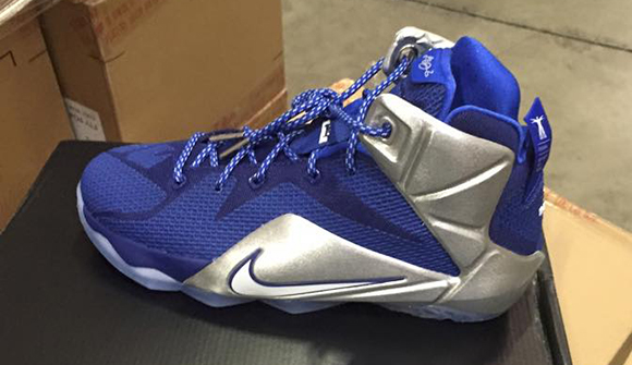 lebron 12 blue and white