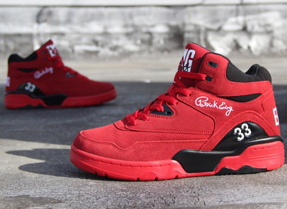 red patrick ewing shoes