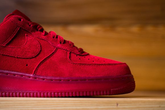 red suede high top air force ones