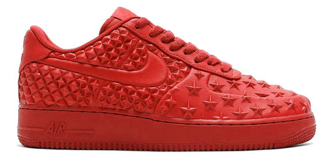 red air force 1 with stars