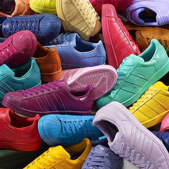 adidas different color shoes