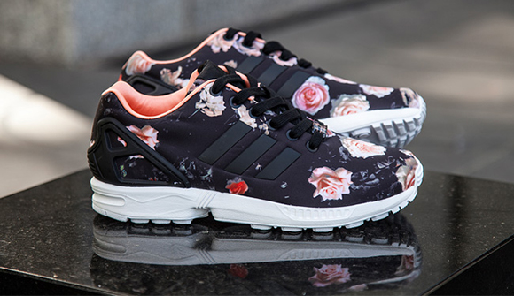 zx flux adidas black and pink
