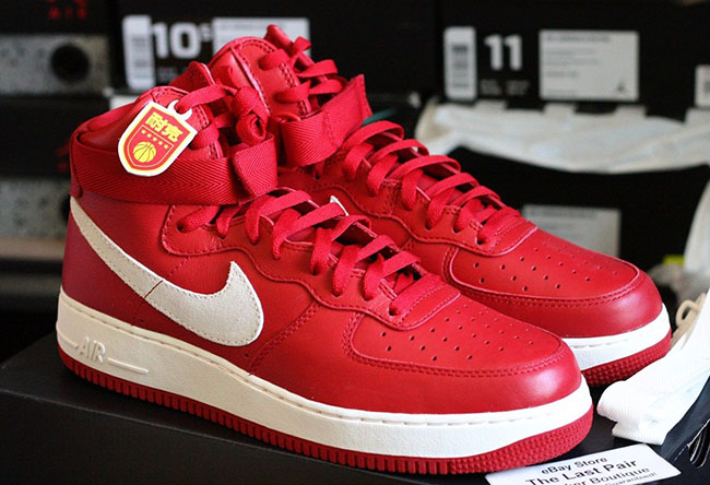 Nike Air Force 1 High Naike ‘Gym Red’ - Detailed Look- SneakerFiles