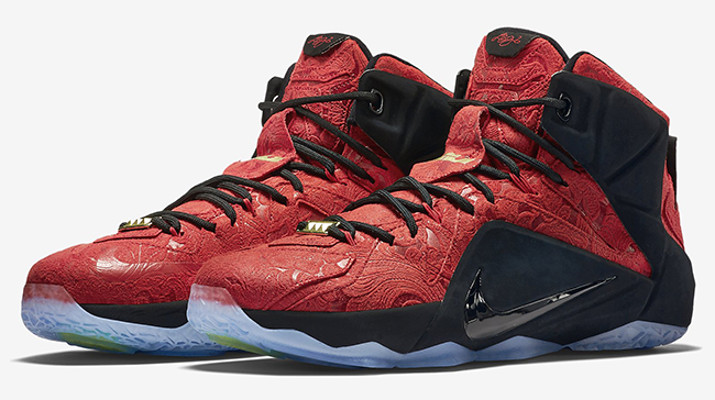 Nike LeBron 12 EXT Red Paisley 