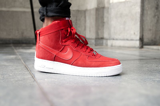 Nike Air Force 1 High Red Suede | SneakerFiles