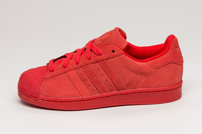 adidas red suede shoes