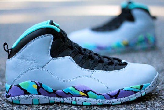 Air Jordan 10 Bel Air Abstract Custom | SneakerFiles