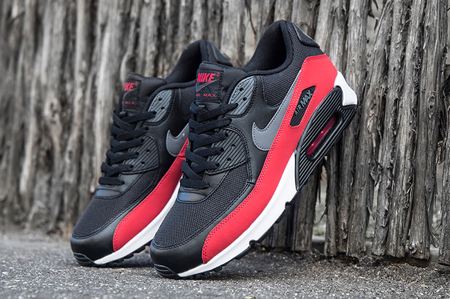 Nike Air Max 90 Black Grey Red 