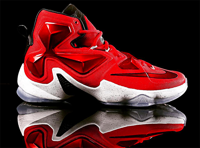 lebron 13 red and white