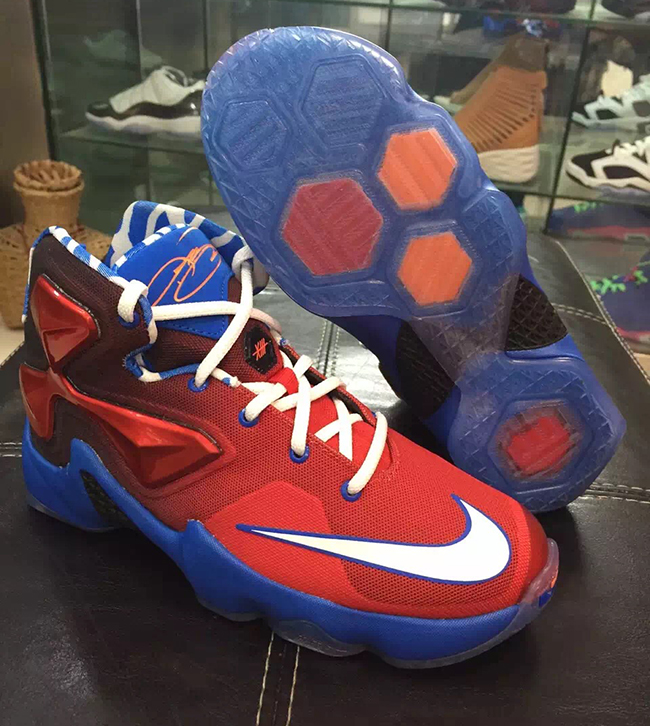 lebron 13 red and blue