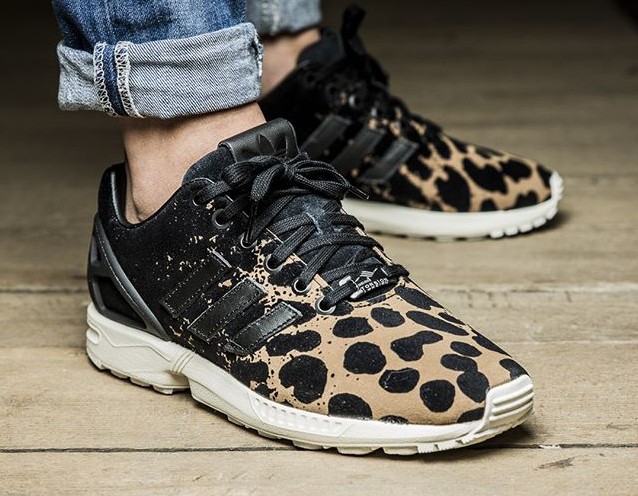 adidas zx flux decon leopard print