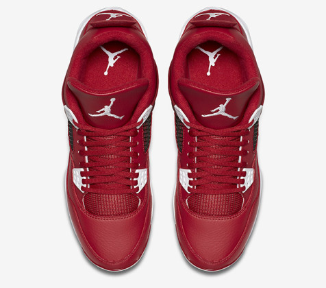 Air Jordan 4 Red White Black Cleats | SneakerFiles