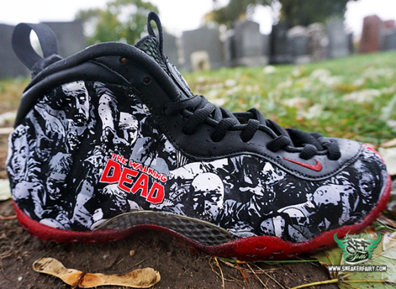 Nike Air Foamposite One Walking Dead Custom | SneakerFiles