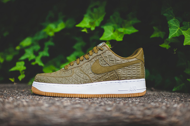 air force 1 green and brown
