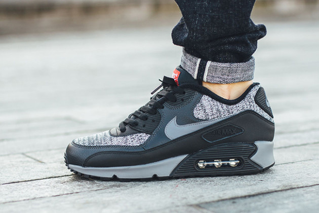 Nike Air Max 90 Essential Black Grey Red | SneakerFiles