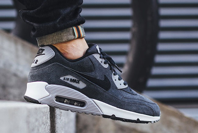 Nike Air Max 90 Leather Anthracite Wolf Grey | SneakerFiles