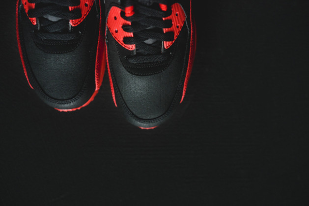 Nike Air Max 90 Winter Premium Gym Red Black | SneakerFiles