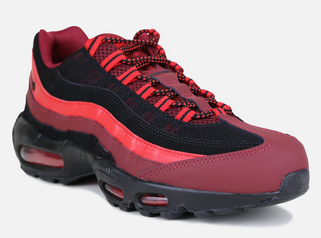 red and black air max 95