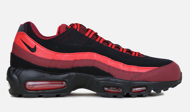 red and black air max 95