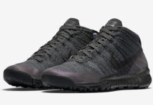nike lunar flyknit chukka black/white-sail