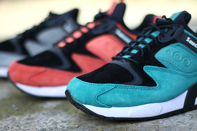 saucony grid 9000 bungee on feet