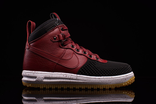 nike lunar force 1 duckboot red and black