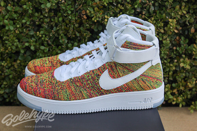 air force flyknit multicolor