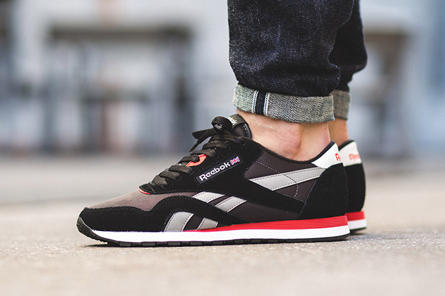 reebok classic red and black
