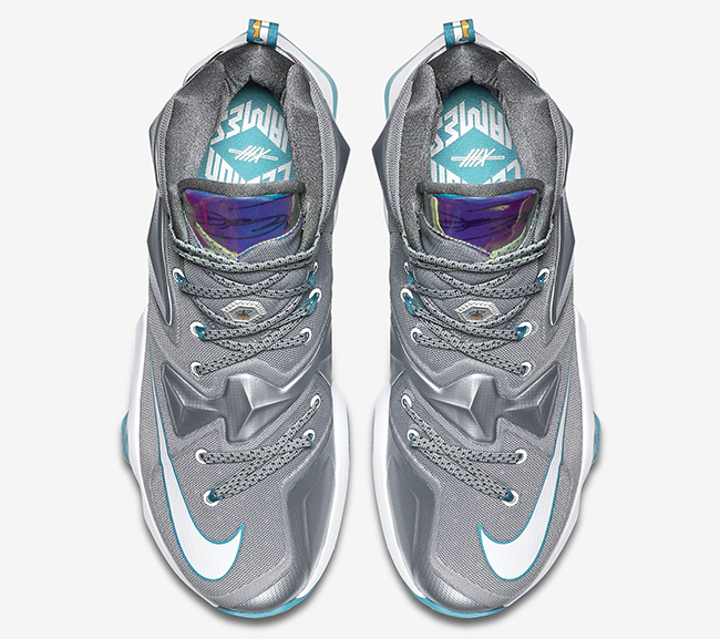 Nike LeBron 13 Grey Blue White | SneakerFiles
