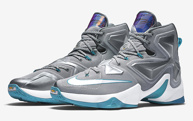 blue and grey lebrons