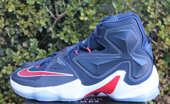 lebron 13 red white and blue