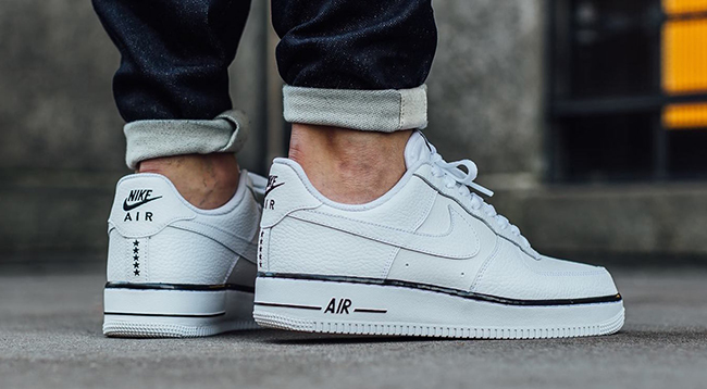 air force 1 black with stars