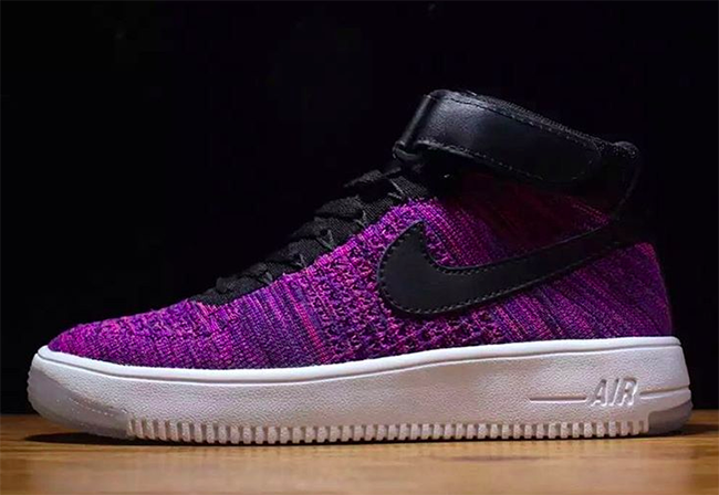 black and purple air force 1