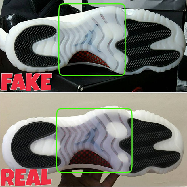 jordan 11 real vs fake