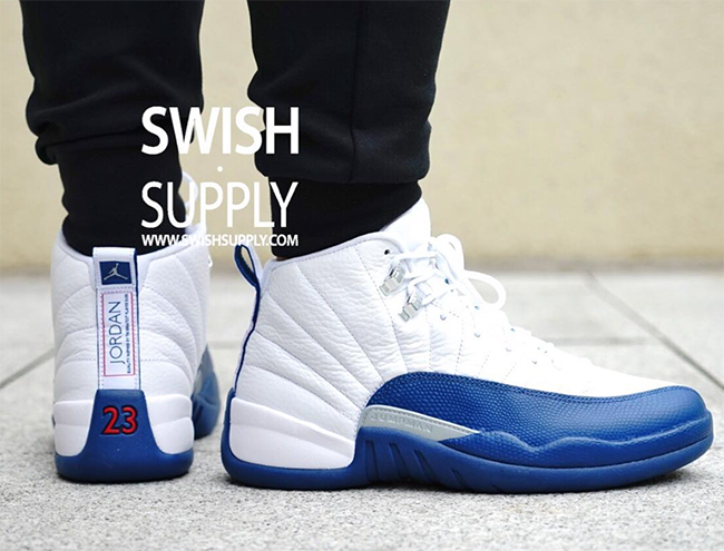french blue 12s on feet