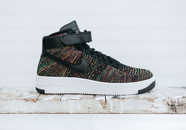 nike air force 1 flyknit multicolor