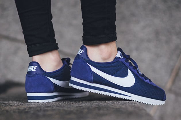 nike classic cortez blue