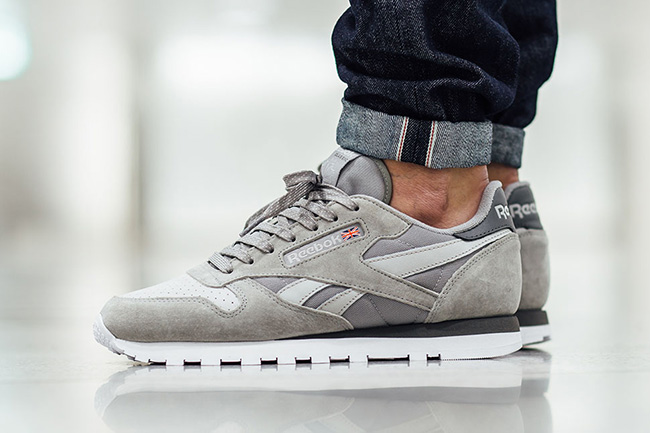 reebok classic leather grey suede