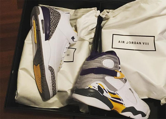 Air Jordan 3 8 Kobe White Pack