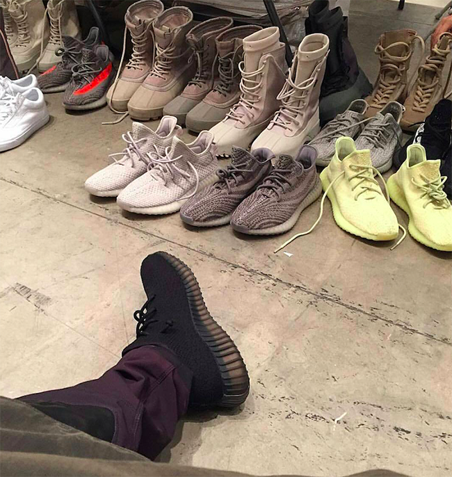 green yeezy boots